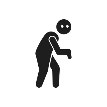 Physical Exhaustion Posture Icon