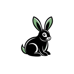 vector illustration of a rabbit