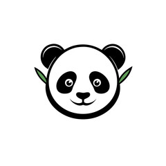 panda bear with a bamboo