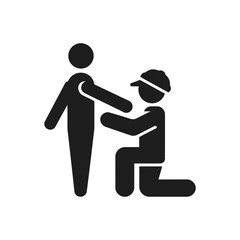 Physical Assault Warning Sign Icon