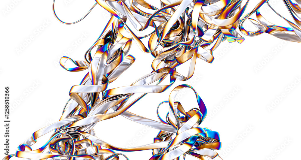 Poster a symphony of colors: immerse yourself in a chromatic 3d experience