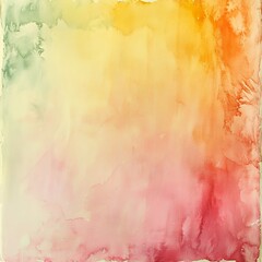 Fototapeta premium Abstract Watercolor Wash Background with Warm Sunset Colors Gradient