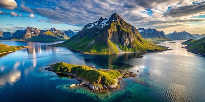 Arctic Norway: Dramatic Vengsoya Island View from Kvaloya Shores - Stunning Landscape Photography