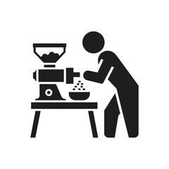 Food Processing Kitchen Work Icon