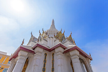 Fototapeta premium The Bangkok City Pillar Shrine is located at the southeast corner of Sanam Luang, opposite the Grand Palace , Phra Nakhon District, Bangkok.