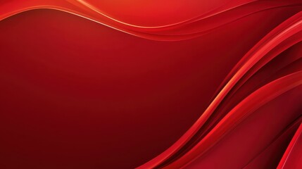 Lustrous Scarlet Gradient, Abstract Flowing Red Background Texture