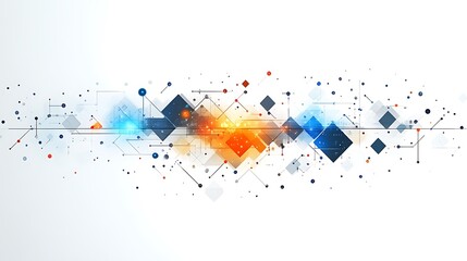 Abstract Digital Network Technology Design