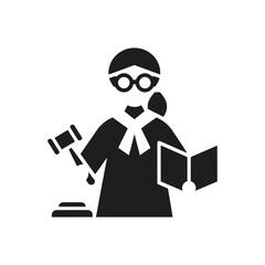 Female Judge Icon