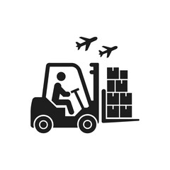 Freight Transport Loading Icon © Visual language