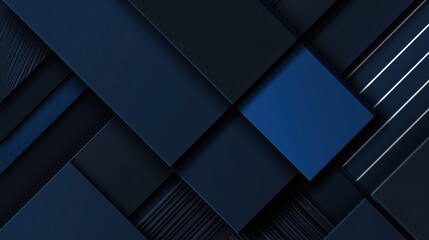 Fototapeta premium Sleek Blue background with minimalistic lines, ideal for design and banner templates. Featuring modern geometric wallpaper with sleek contours and a central white space for text.