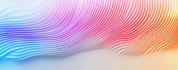 Fototapeta premium Colorful Abstract Lines Gradient Wave Background Art