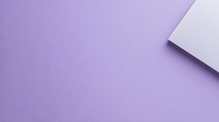 Abstract Geometric Design with Purple Background and White Shape