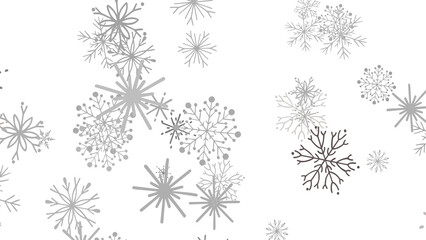 Snowflakes - Abstract Gold Star Falling Soft Focus Background, 3D rendering.