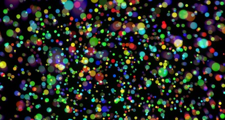 Abstract Colorful Bokeh Background