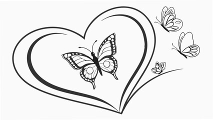 butterfly on a white background