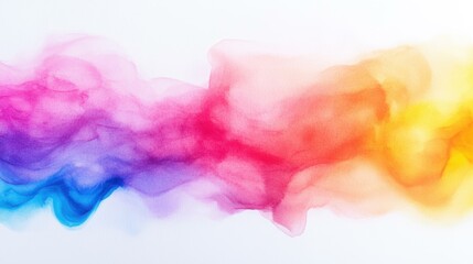 Fototapeta premium Vibrant Watercolor Spectrum Flowing Design