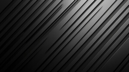 Obraz premium Minimalist dark abstract wallpaper with diagonal lines and copy space. Design template with white center text area. Ideal for banners.