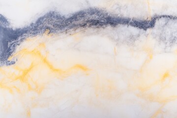 Elegant abstract marble texture with blue and yellow veins