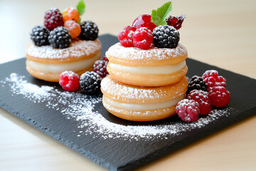  garnished dorayaki