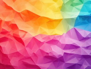 Fototapeta premium Polygonal Rainbow Spectrum Abstract Artwork Design