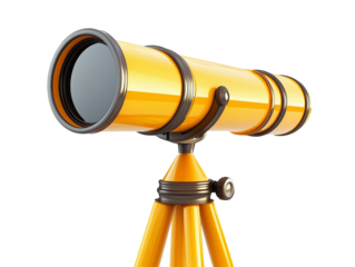 Telescope Isolated on Transparent Background PNG Image