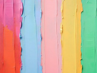 Palette Knife Strokes Vibrant Colorful Acrylic Paint Texture Abstract Art Background Design