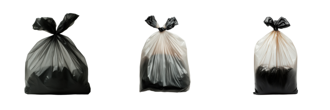 Cleanliness in urban waste collection on transparent background