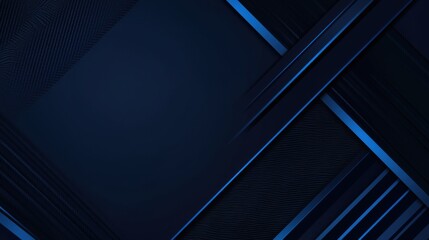 Obraz premium Stylish Blue background with abstract elements for design, featuring white space in the center for text. Ideal for modern banners and abstract wallpapers.