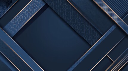 Stylish Blue background with abstract elements for design, featuring white space in the center for text. Ideal for modern banners and abstract wallpapers.