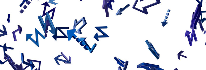 Abstract Blue Arrows Background