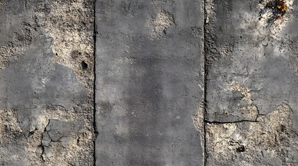 Concrete Surface with Weathered Grunge Texture, Old Grimy Wall Material Background