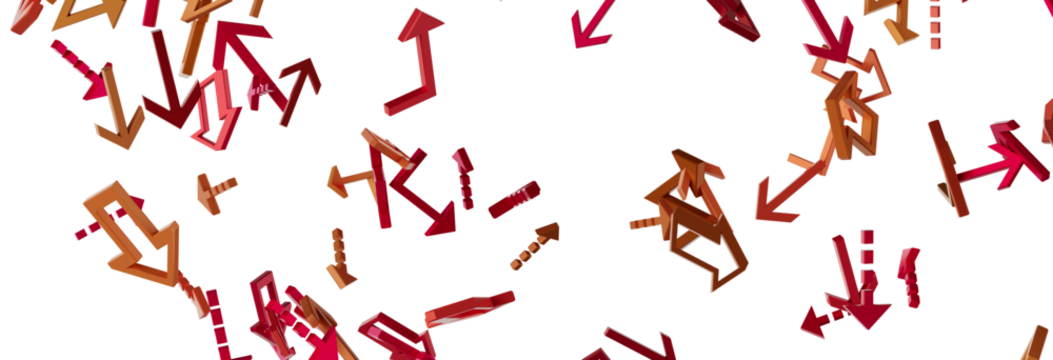 Abstract 3D Arrows Background