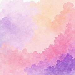 Fototapeta premium Watercolor brushstroke background in shades of lavender and peach, background, abstract, watercolor