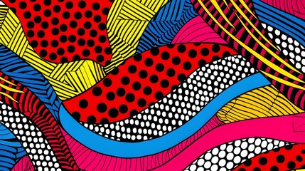 Vibrant Ankara Fabric Pattern Showcasing African Textile and Cultural Identity
