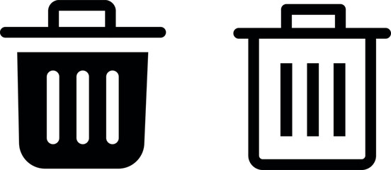 Delete, Remove Symbol Vector Icon Set