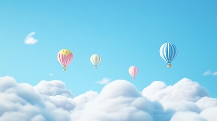 Obraz premium balloons in the sky