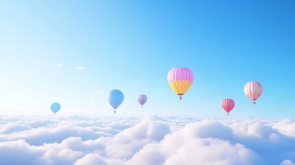 Fototapeta premium hot air balloons