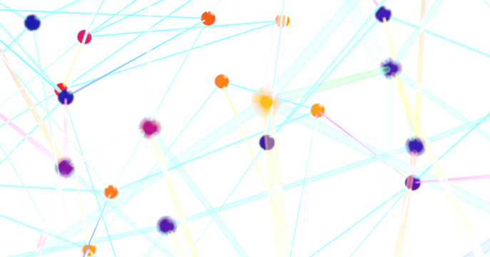 Abstract Colorful Network Background