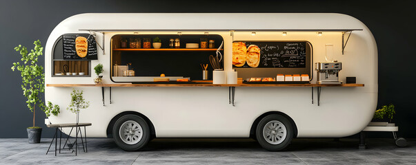 Retro Food Truck, Gourmet Pastries & Coffee, Served Fresh Daily