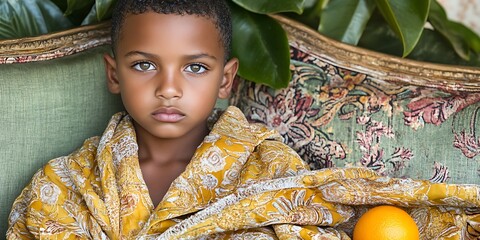 boy in yellow shirt