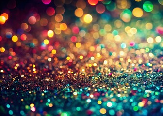 Naklejka premium Vintage Style Vibrant Multicolored Glitter Background Texture