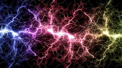 Fototapeta premium Illuminating Concepts A Billowing Cloud of Vibrant Electric Energy in Cosmic Realm