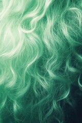 Obraz premium Soft emerald green gradient hair with light mint fade with subtle texture banner, poster header design