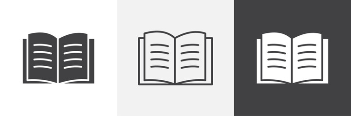 Book icons graphics pack vectors.