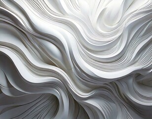 Obraz premium Abstract white color background. Dynamic shapes composition