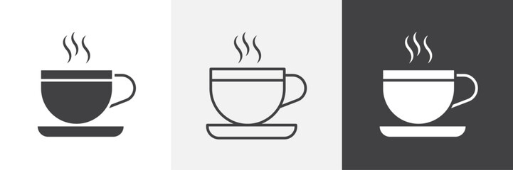 Coffee icons graphics pack vectors.