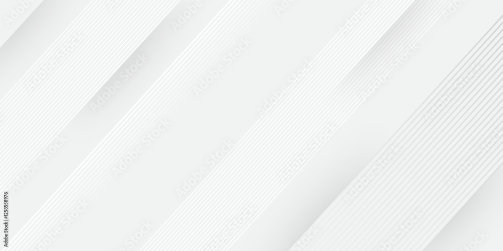 Aufkleber Elegant abstract background with grey lines with shadow. modern abstract gray line light dynamic shape composition background. Gray and white geometric background with copy space. , Modern design.	
