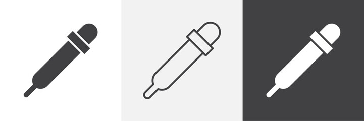 Eye dropper icons graphics pack vectors.