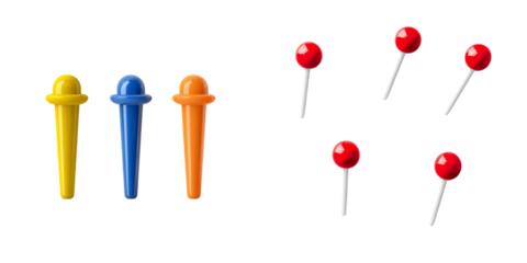 Colorful ice pop molds and red lollipops on transparency background