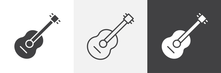 Guitar icons graphics pack vectors.